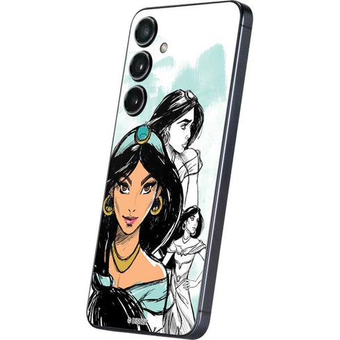 Disney Princess Jasmine Sketch Galaxy S25 Skin